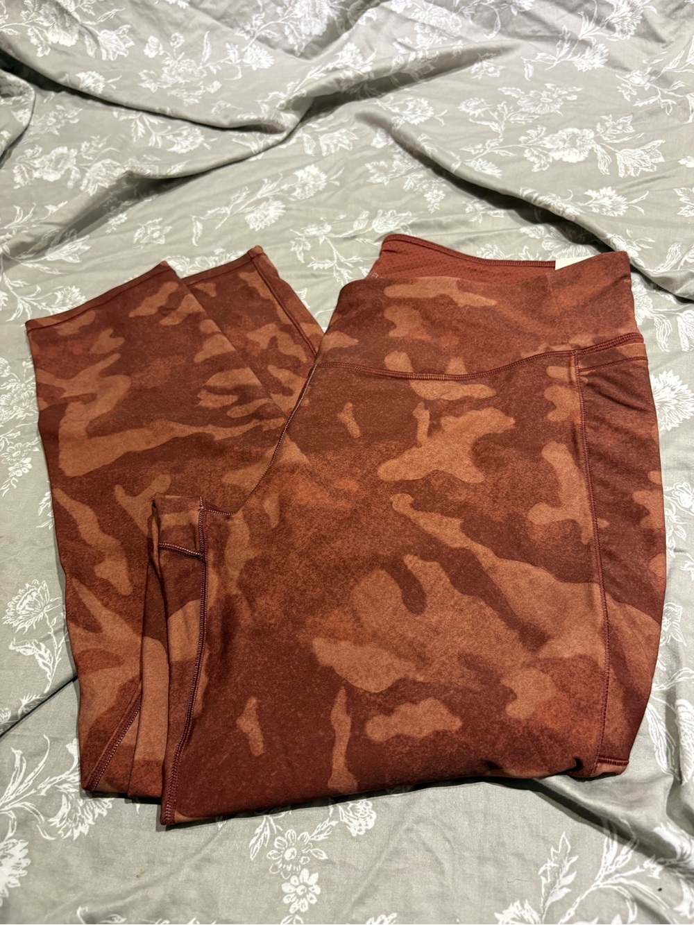 NWT Calia rust orange camo 7/8 leggings XXL